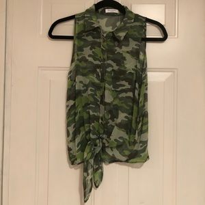 EQUIPMENT chiffon tank top.